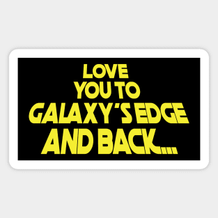 Love You To Galaxy's Edge (Crawl) Magnet